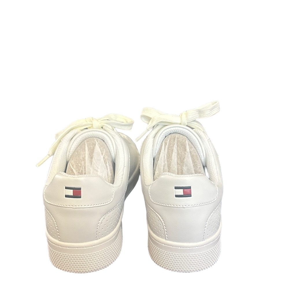 Tommy Hilfiger Men's White and Red Sneakers - Picture 4 of 10